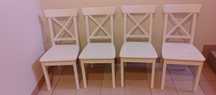 Krzesła IKEA INGOLF-fotel IKEA MARKUS-stół IKEA -drewno