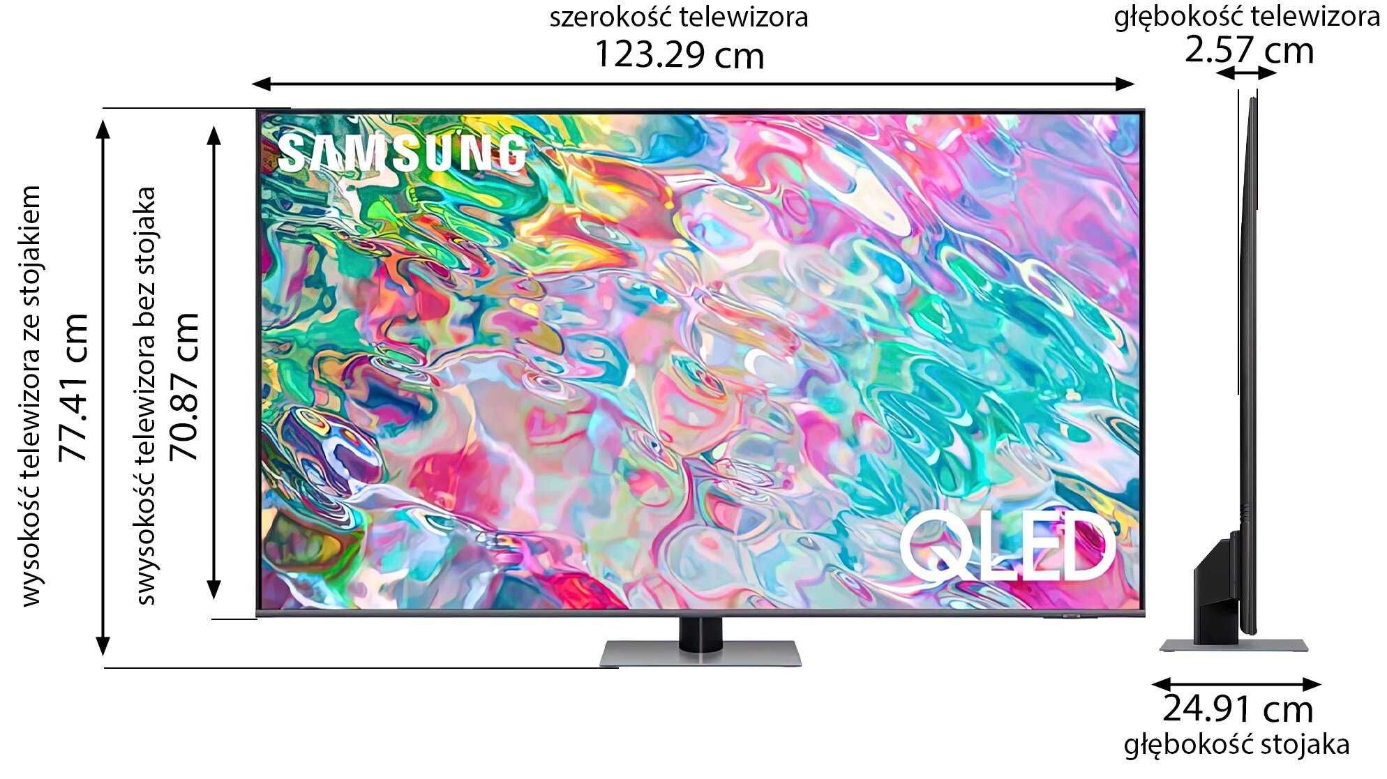 Nowy Telewizor 55 cali QLED Samsung QE55Q77B Smart TV 4K UHD Gwar 24m