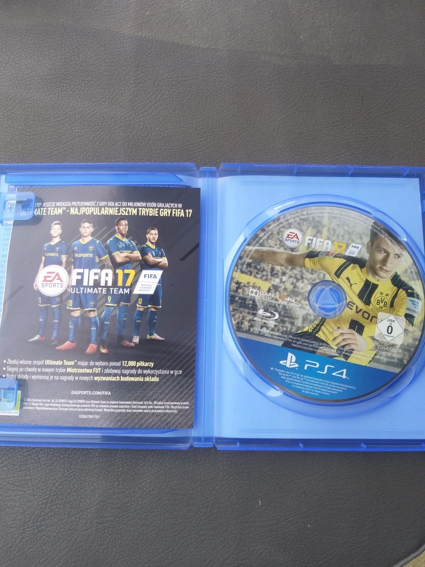Gra Fifa 17 PS4 konsola Play Station 4 PL płyta piłkarska football