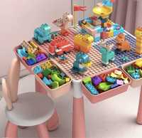 Ігровий столик з конструктором лего. + Стілець
