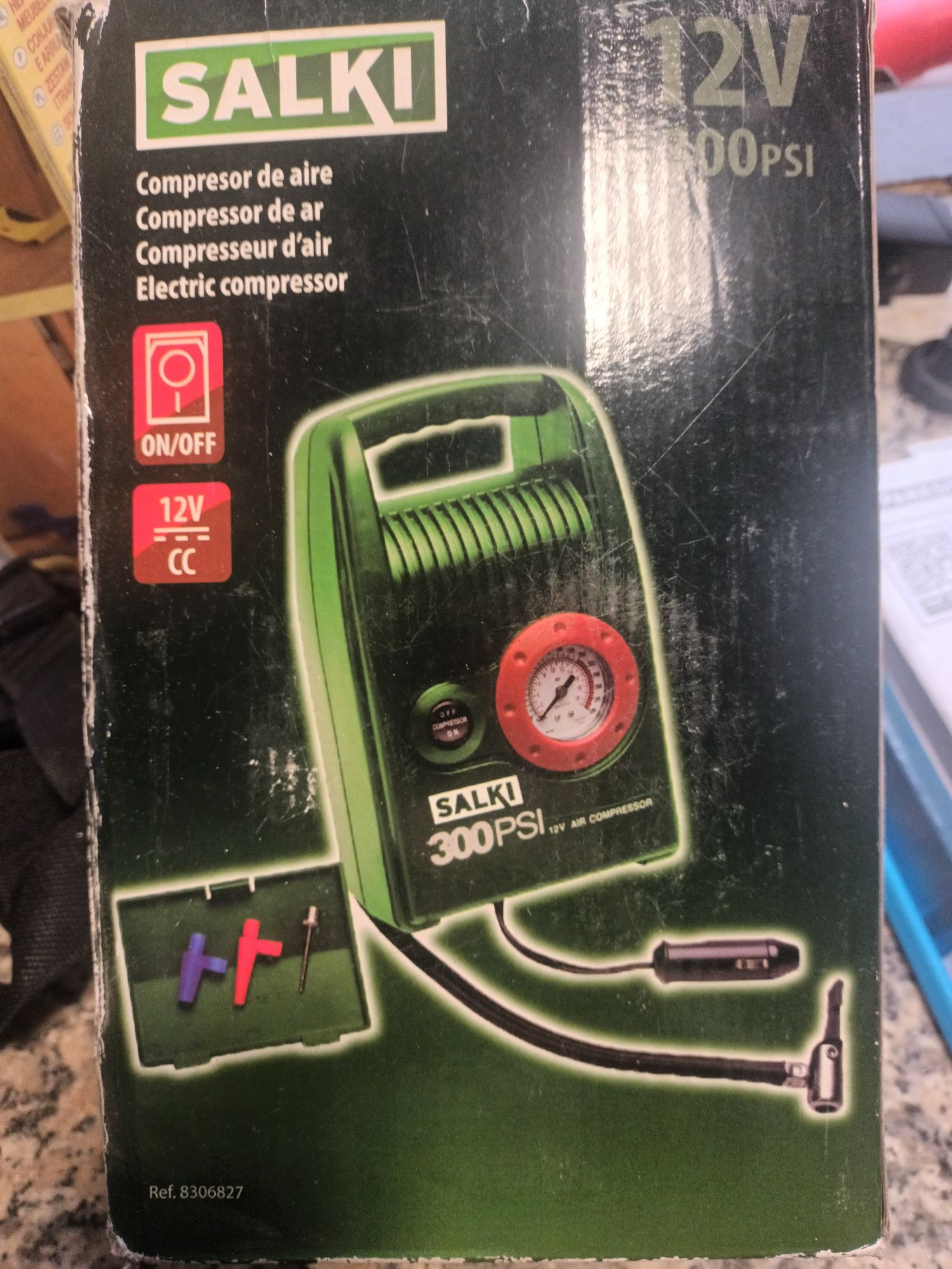 Compresspr de ar nunca utilizado.