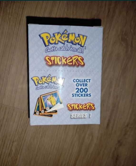 Kolekcja Pokemon artbox naklejki oryginalny box 30 saszetek