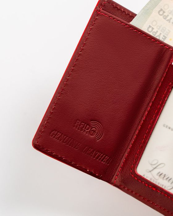 damski portfel cavaldi mały lakierowany z funkcją ochrony rfid protect