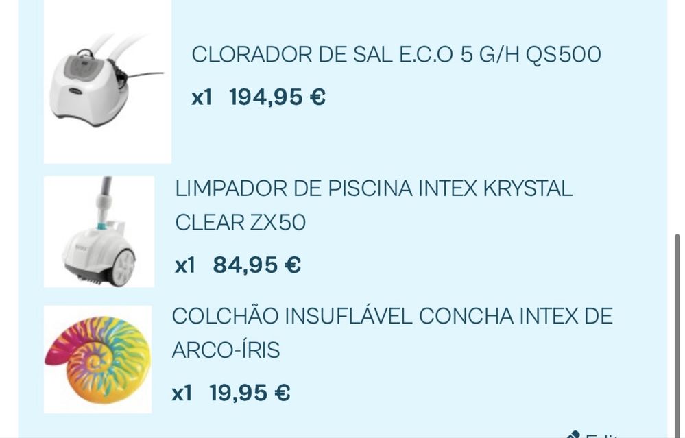Piscina nova com acessorios
