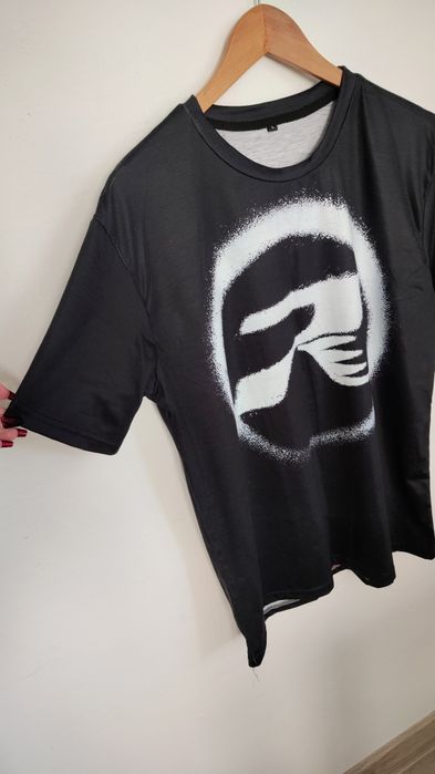 męska koszulka L czarna