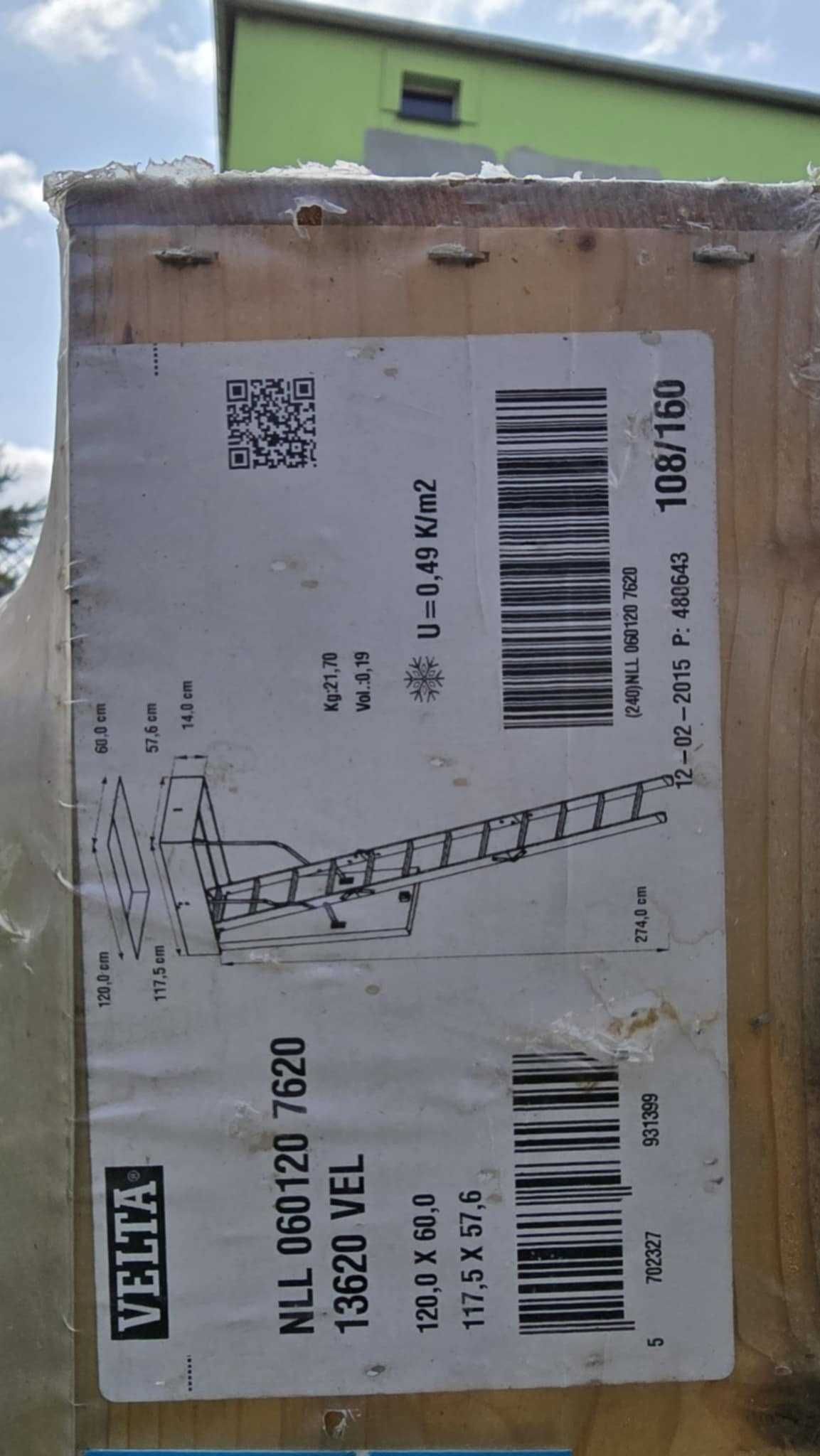 Schody strychowe VELTA 60x120 FAKRO 70x140