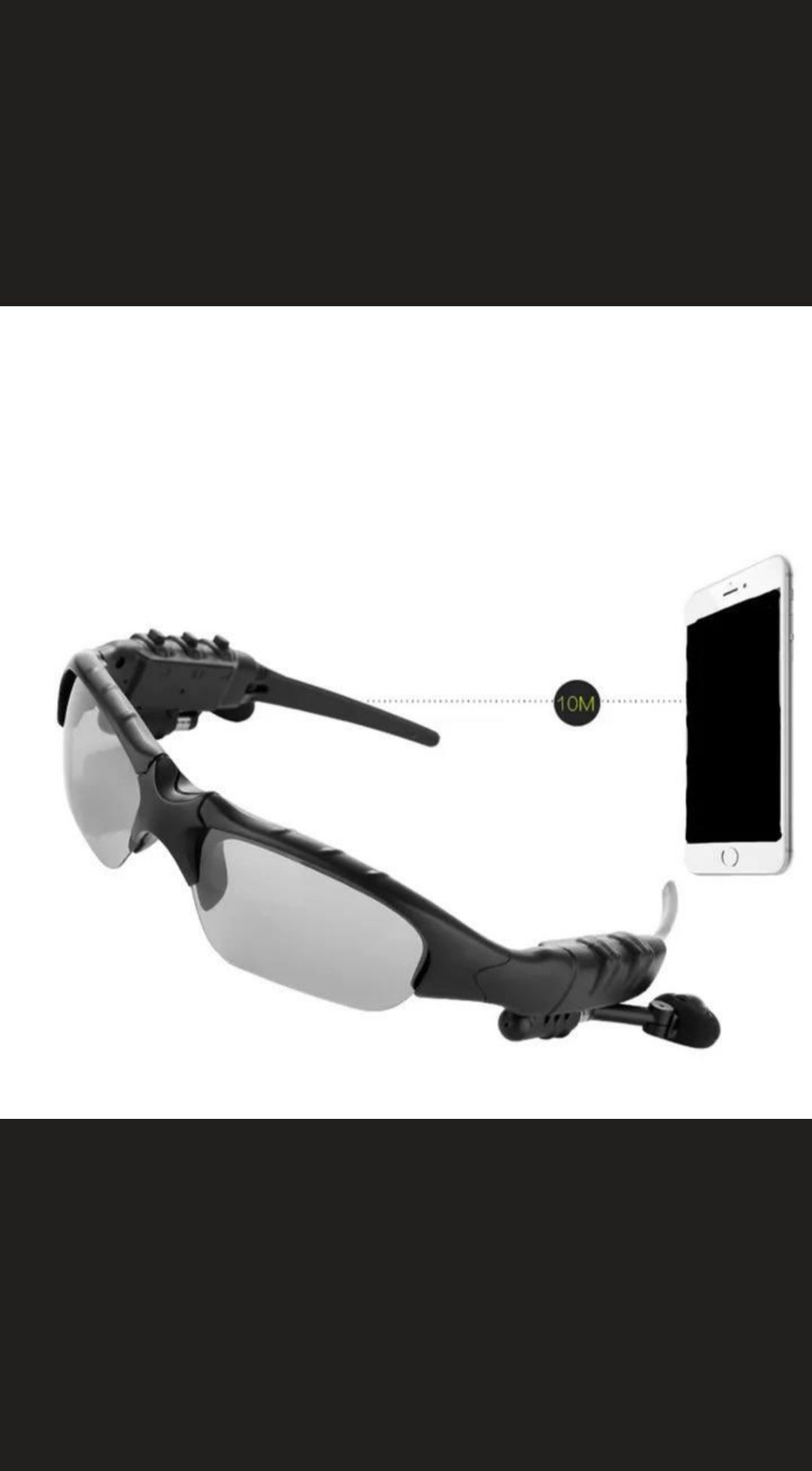 Солнцезащитные спортивные очки 2в1 с Bluetooth наушниками и гарнитурой