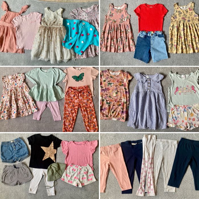 Ubranka na lato 104 Next H&M Lindex KappAhl paka ubranek