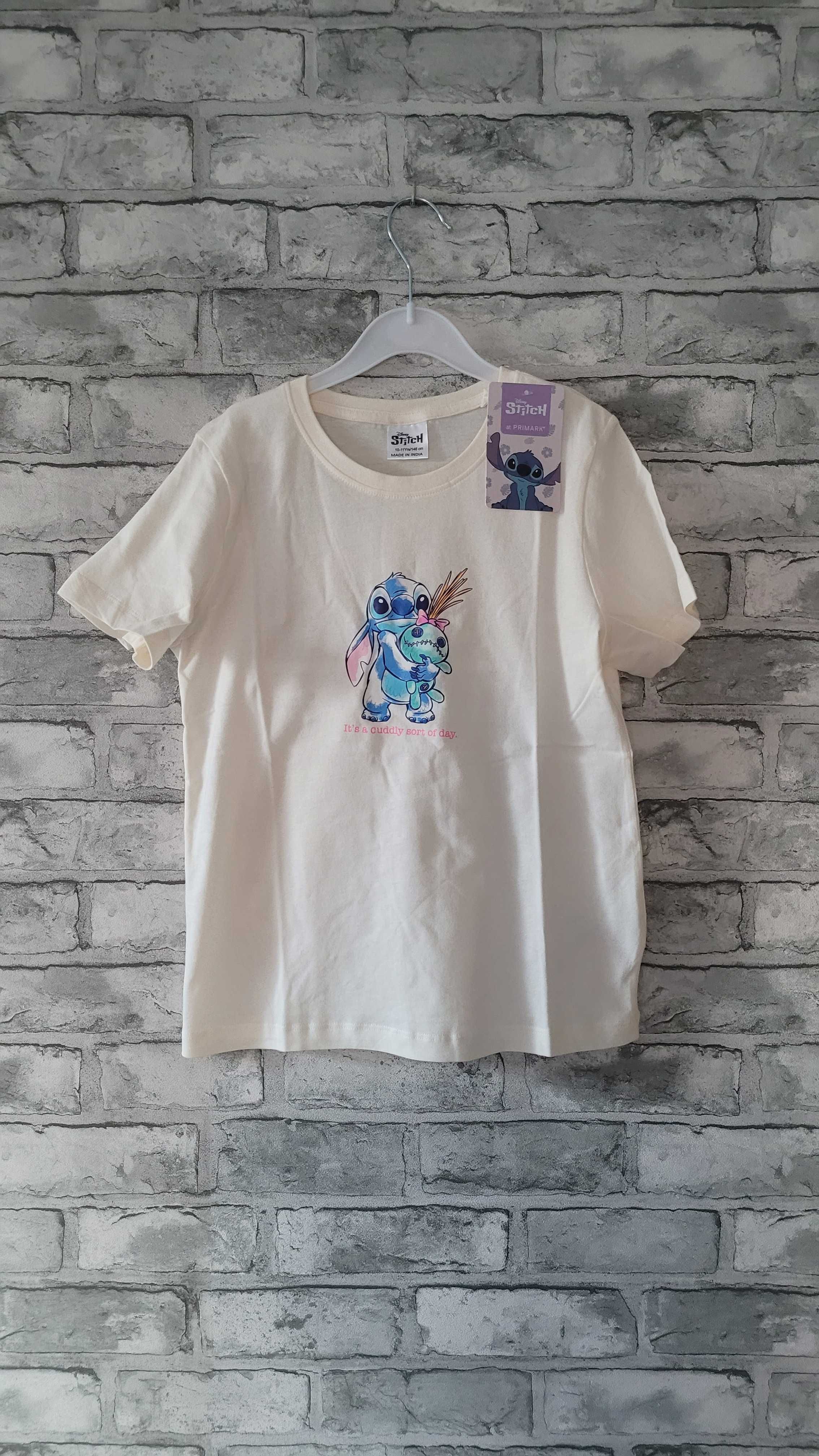 T-shirt bawełniany z postaciami z bajki Disneya Stitch PRIMARK