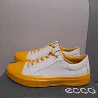 Кожаные кеды кеди ecco р.eur40 / us 9-9,5 / 25,5cm. новые. оригинал