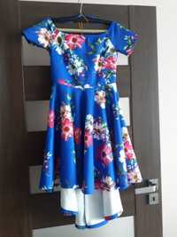 Sukienka w kwiaty, rozmiar 38 eur, 10 uk
