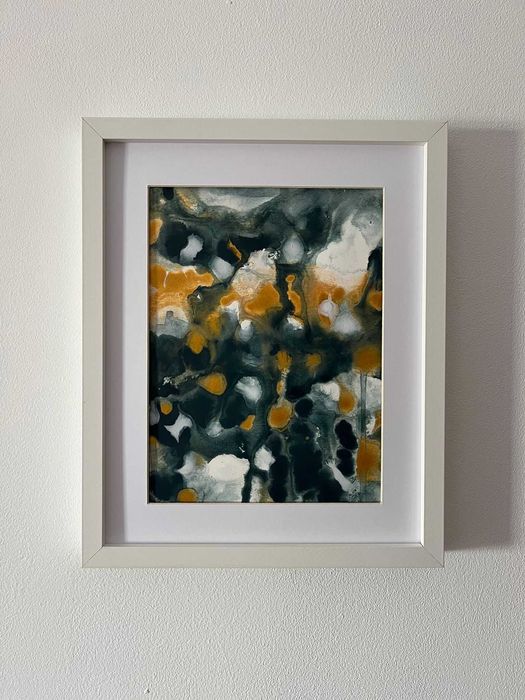 Pintura abstrata em acrílico