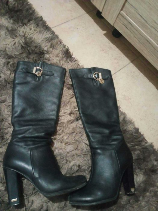 Зимові шкіряні сапожки