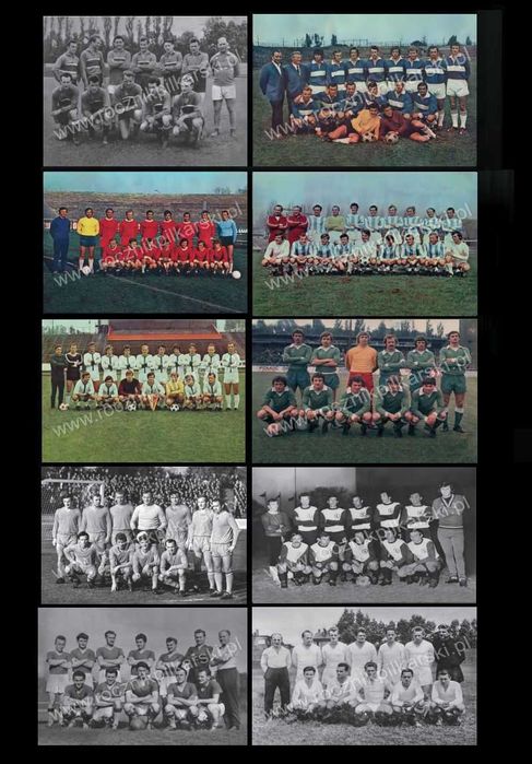 Zestaw 10 pocztówek - Piłkarski Klub Kolekcjonera nr 31-40