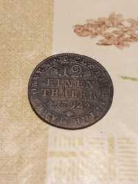 Stara moneta srebrna 12 einen thaler l Brunszwiku-Lüneburga
