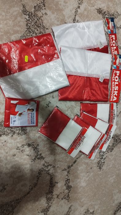 Polska flaga narodowa Zestaw 8 sztuk