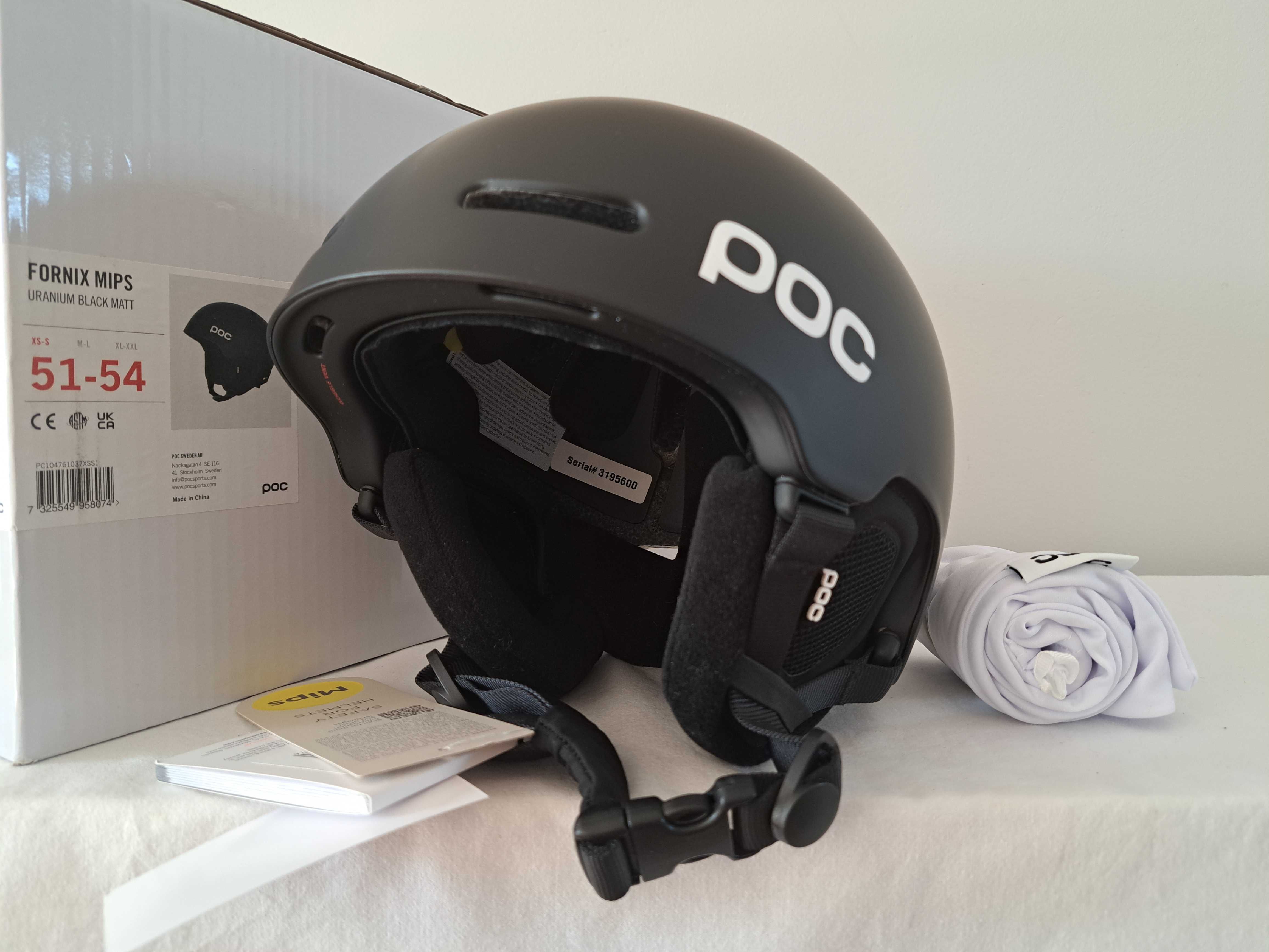 Kask narciarski POC Fornix Mips Uranium Black Matt XS/S 51-54cm