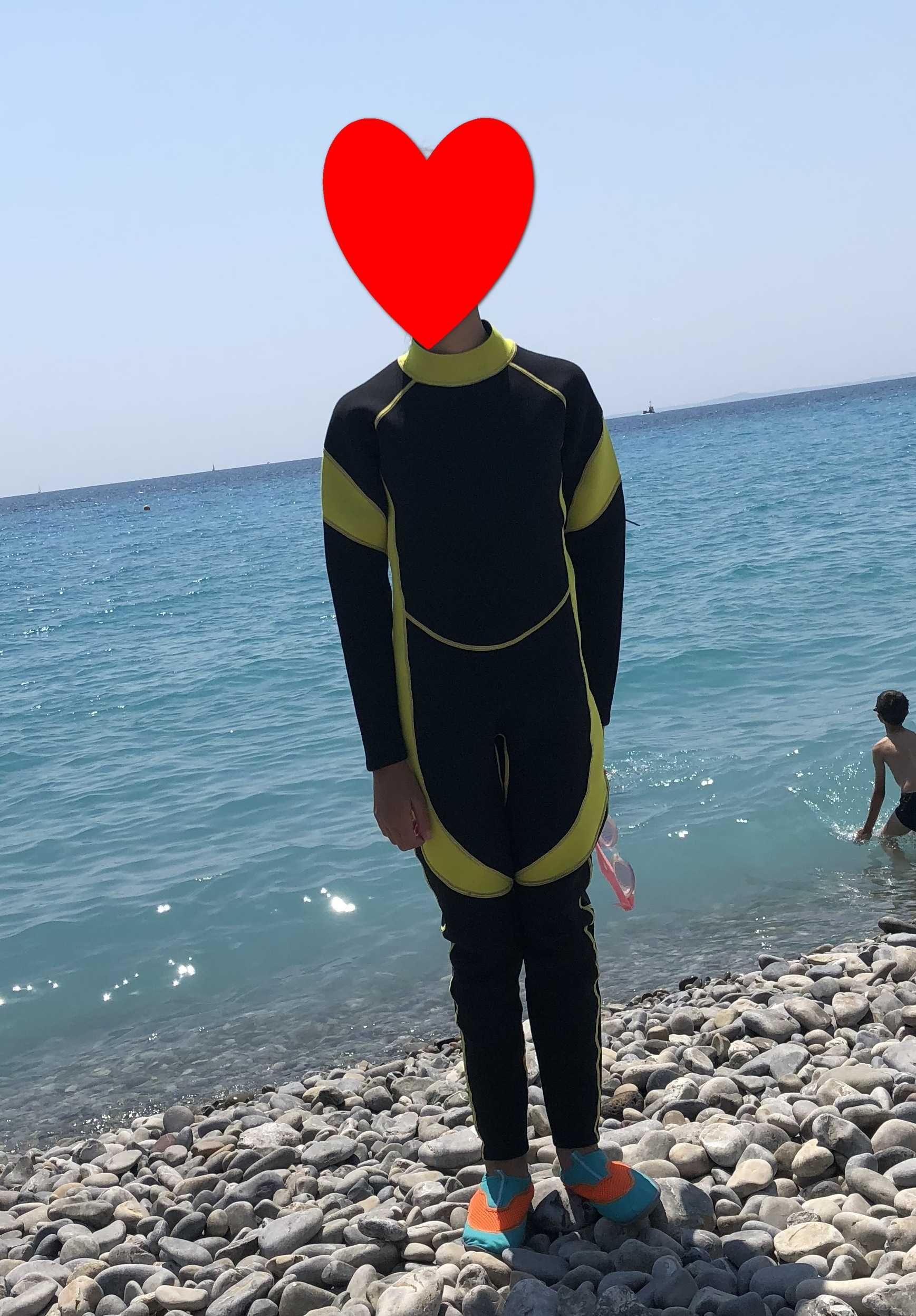 Неопреновий костюм щільний для купання на вік 9-13 років