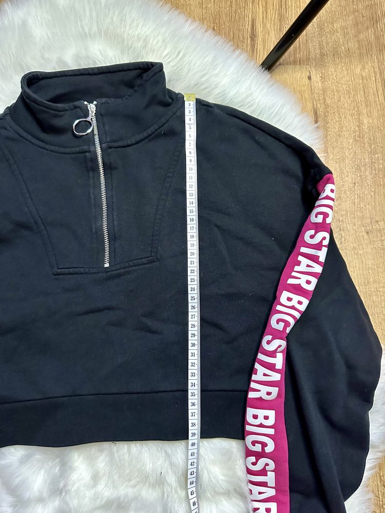 Czarna bluza Crop top big star s/m bawełna