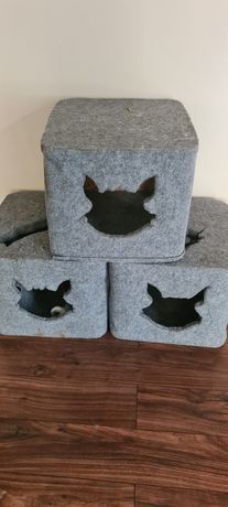 Domki, pudełka dla kotów