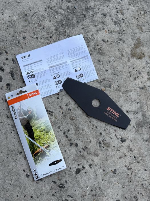 Ніж 2-зубий stihl для мотокос FS 55, 70, 120, 250 Нож для бензокосы