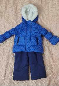 Зимовий комплект: куртка та комбінезон для дівчинки 3-4 роки
