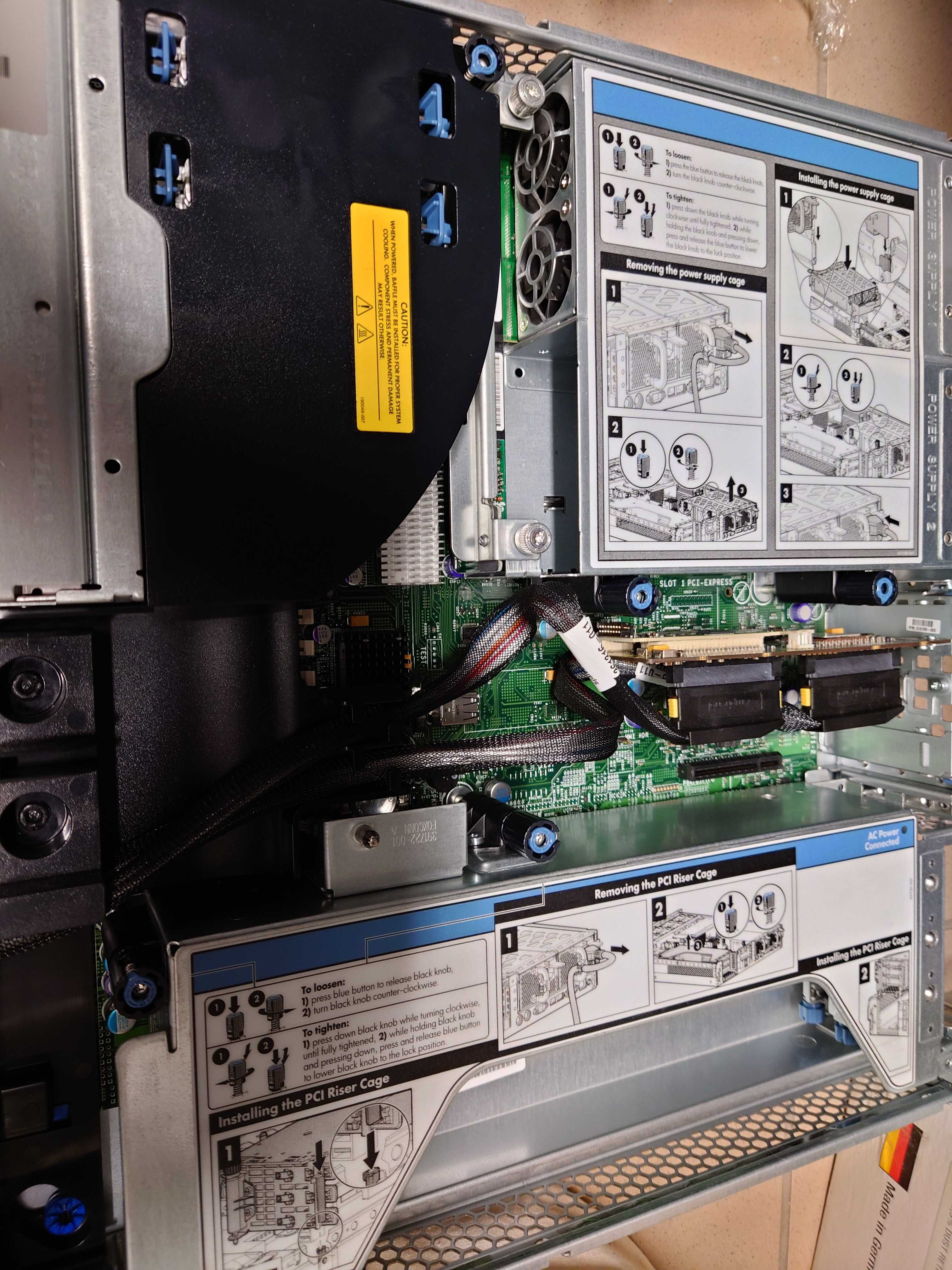 Dwa Serwery HP Proaliant G5 - dwa procesory 3.3Ghz, 4 dyski sata, 8GB