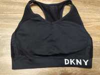 Top biustonosz sportowy DKNY sport czarny siateczkowy rozmiar XS 70b