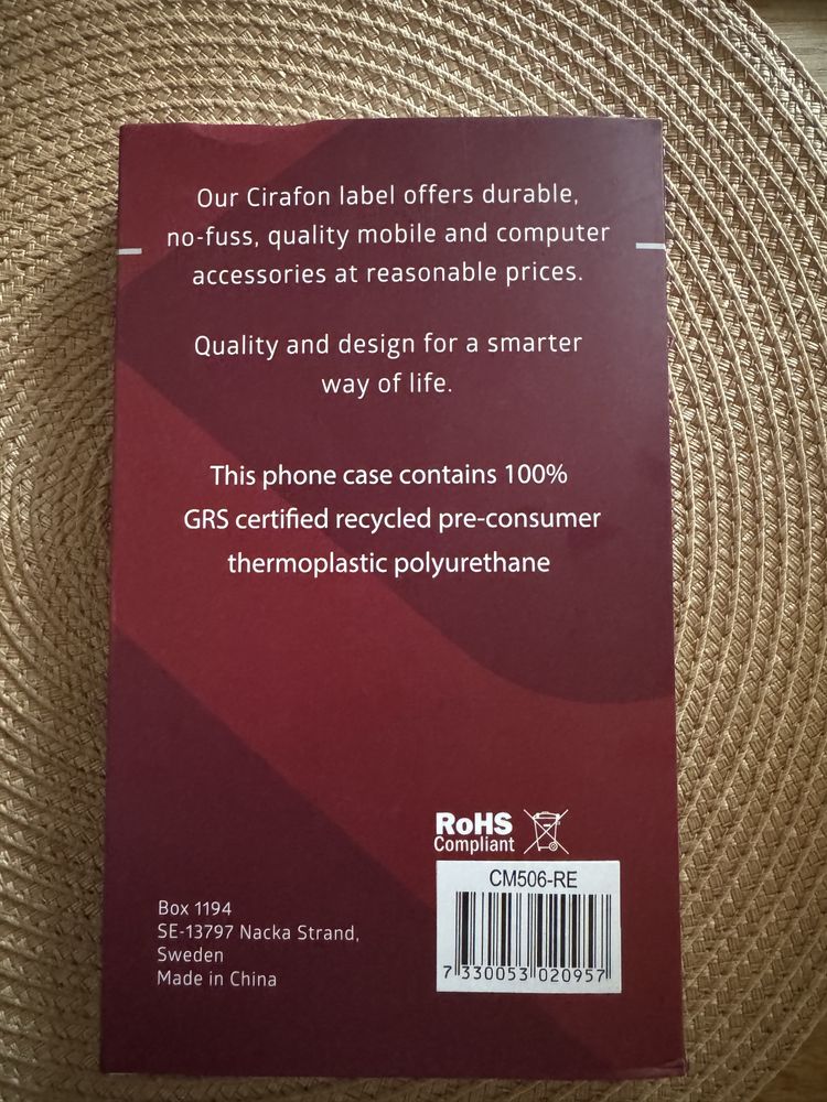 Cirafone recycled case do telefonu iphone15