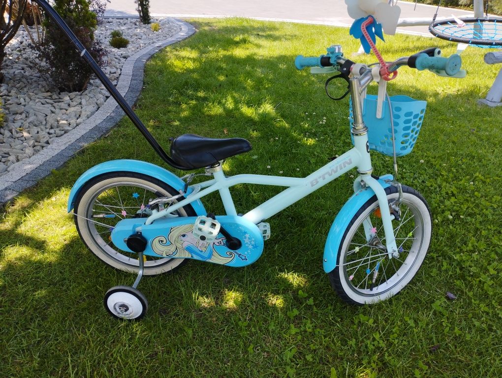 Rowerek dziecięcy BTWIN wersja Blue Princess 500 z Decathlonu
