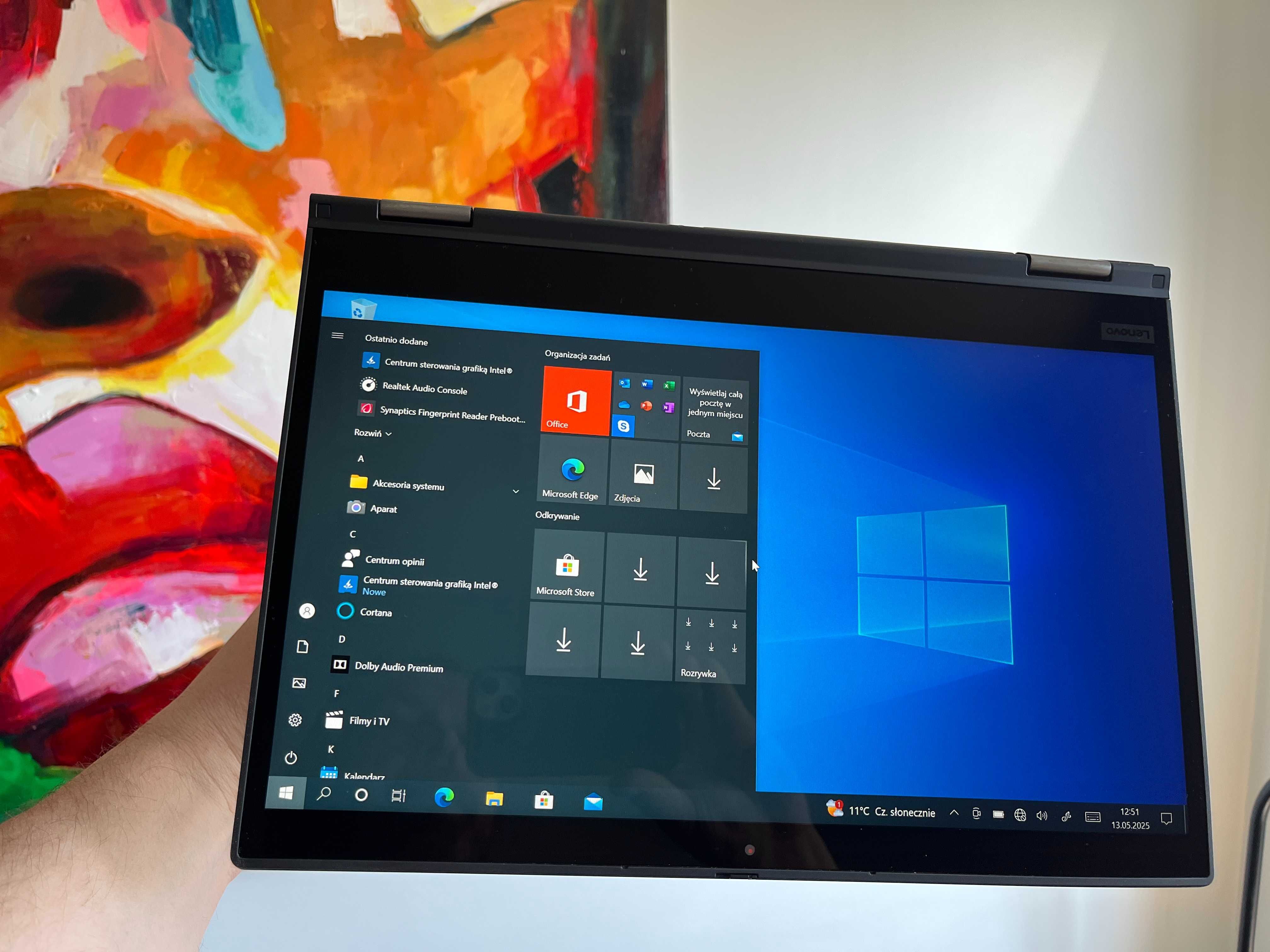 Lenovo Thinkpad X390 Yoga 13'3 i5-8365U 16/256SSD Dotyk RysikFV23%
