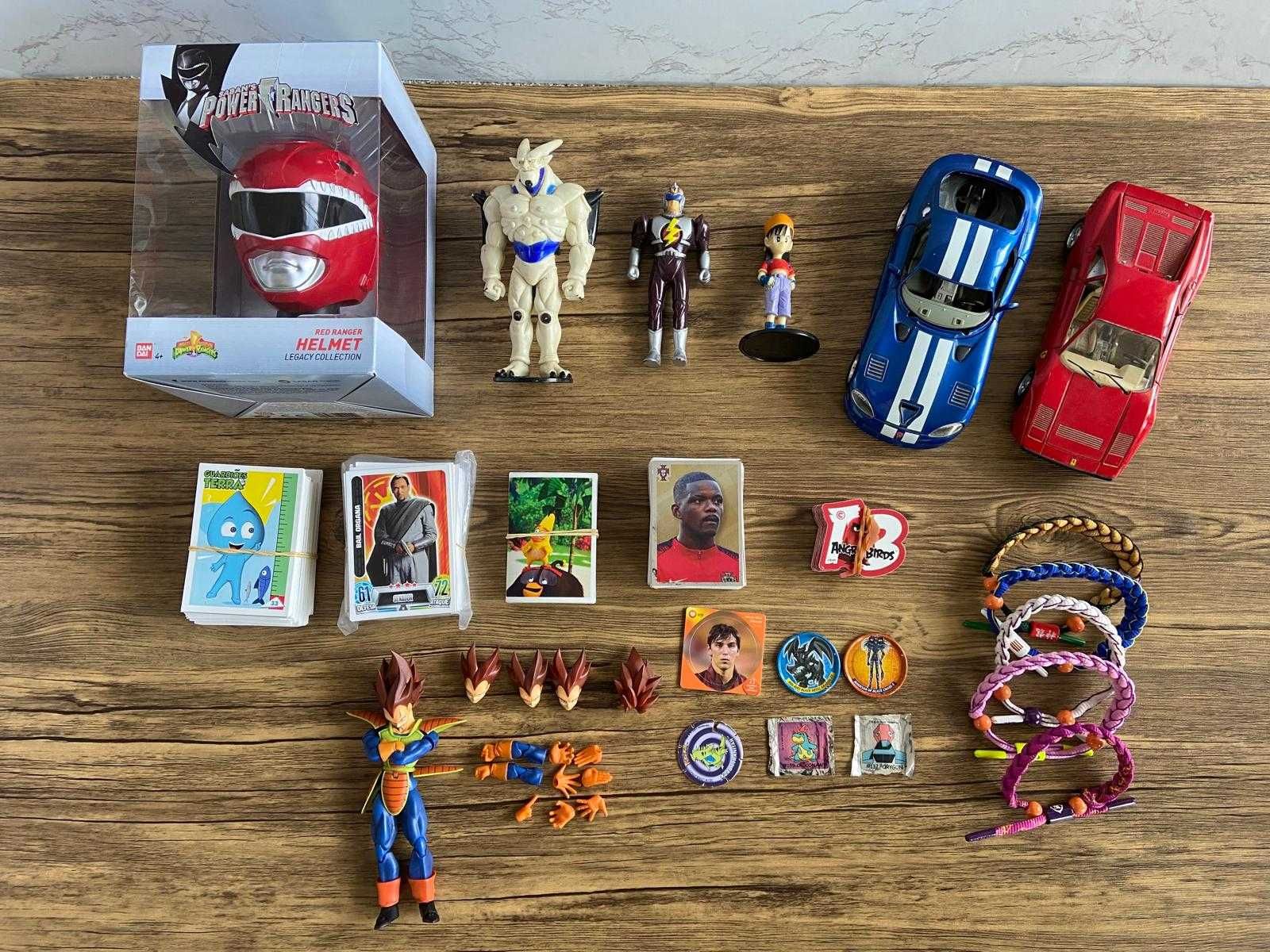 Artigos retro: power rangers, dragon ball, pokemon, tazos, cartas