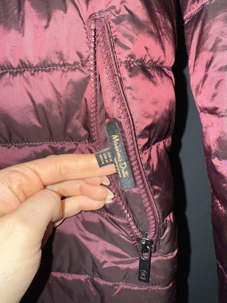 Kurtka przejściowa puchowa massimo dutti dwustronna rozmiar M