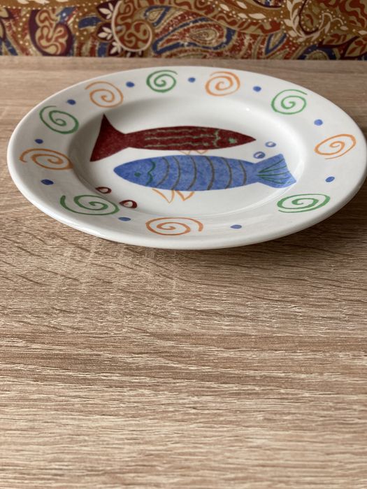 Porcelana kolorowa talerz plaski/gleboki kolekcja cc England