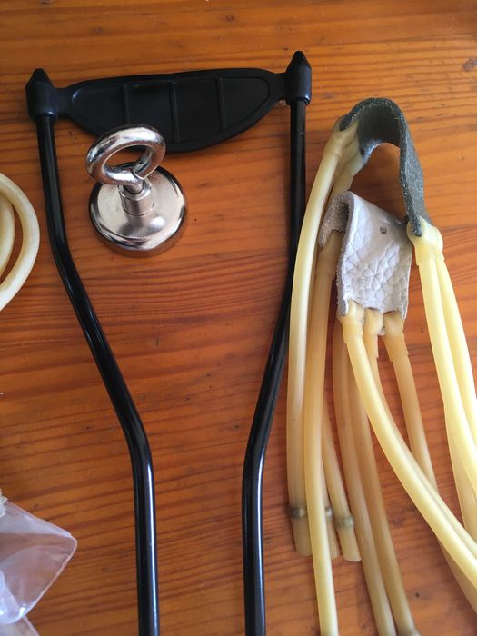 Kit Fisga Profissional com acessórios, bolsa e bolas esferas aço