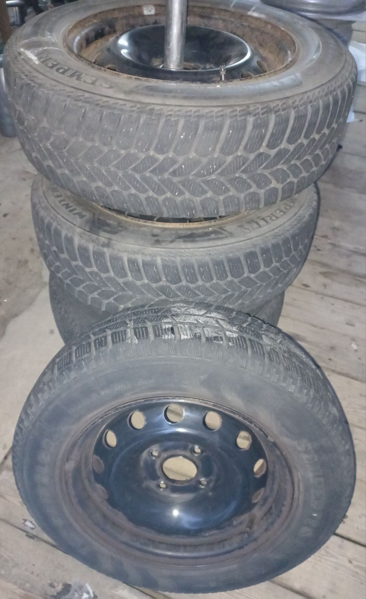 Opony na felgach 4szt. , koła zimowe, citroen.  14  175/70