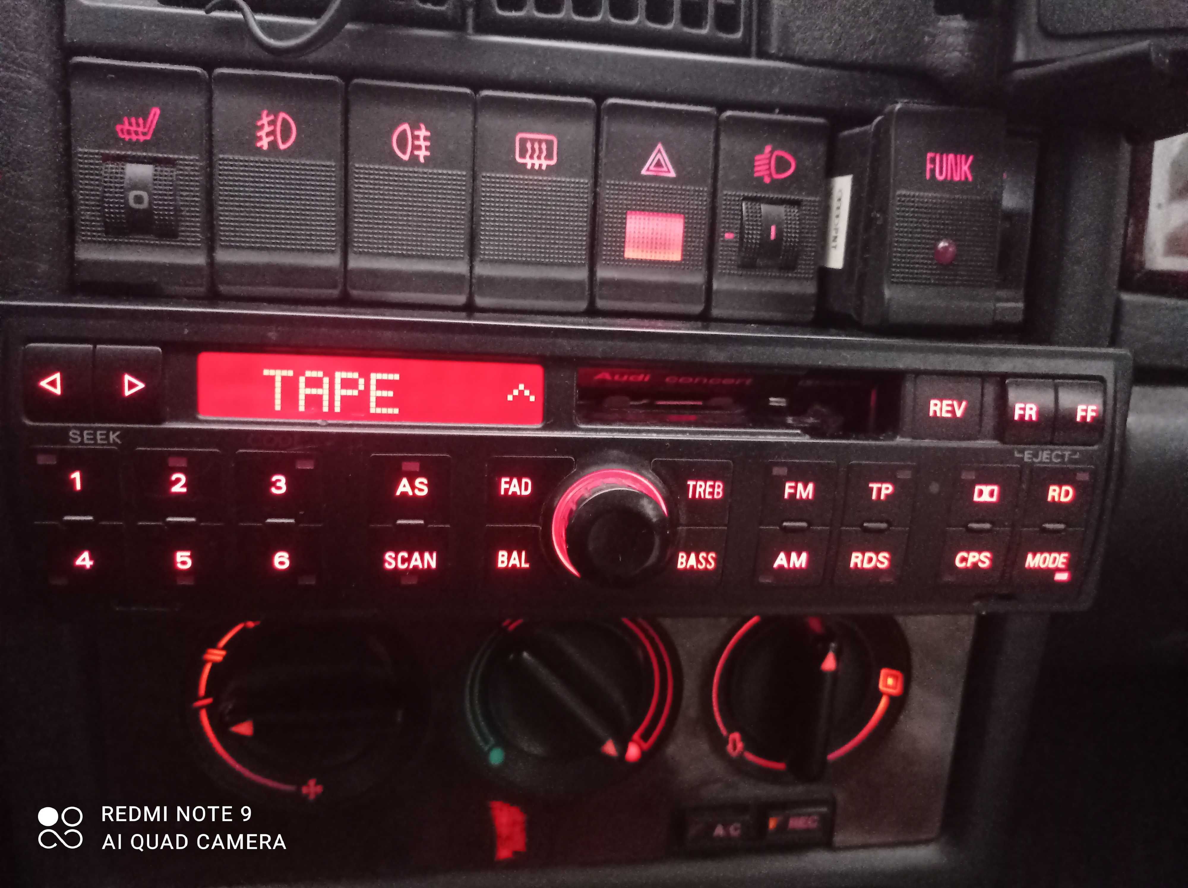 Radio audi concert Panasonic 22cm a3 a4 a6