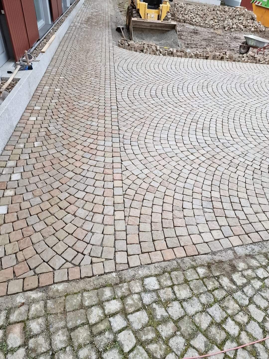 Calçada pavê gralha, lancil.