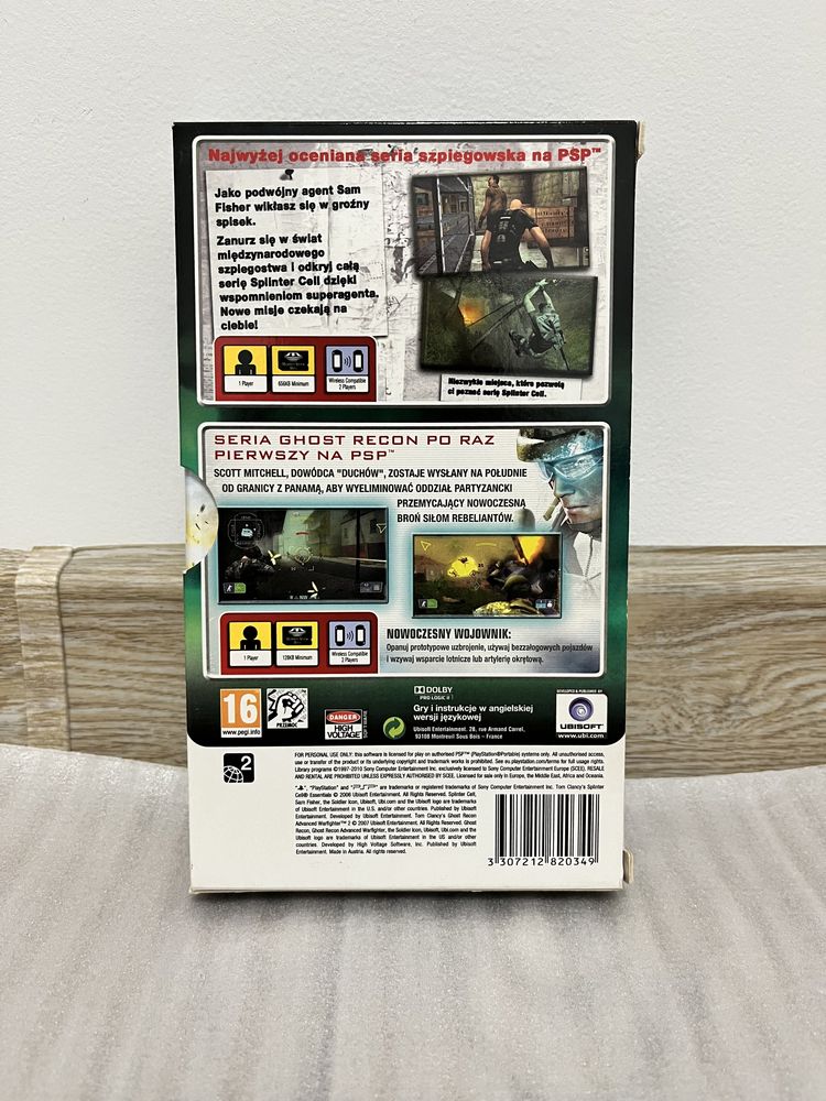 Splinter Cell: Essentials, Ghost Recon: Advanced Warfighter 2 (PSP)
