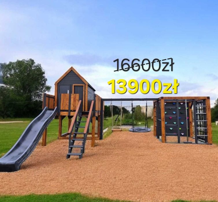 Największa "stodoła" z oferty, małpi gaj z huśtawkami, plac zabaw