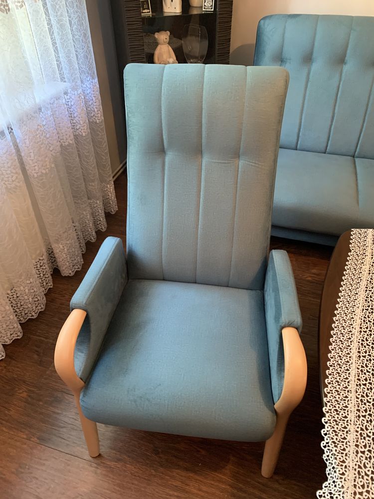 Nowy Wypoczynek tapczan fotele komplet salon Agata
