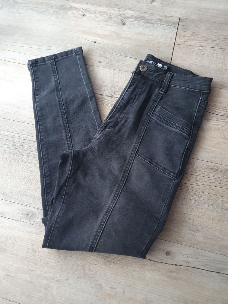 Spodnie jeansowe slim skinny rurki wysoki Stan r. XS/s