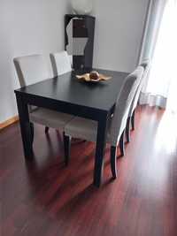 Conjunto Mesa extensivel + 4 cadeiras ikea