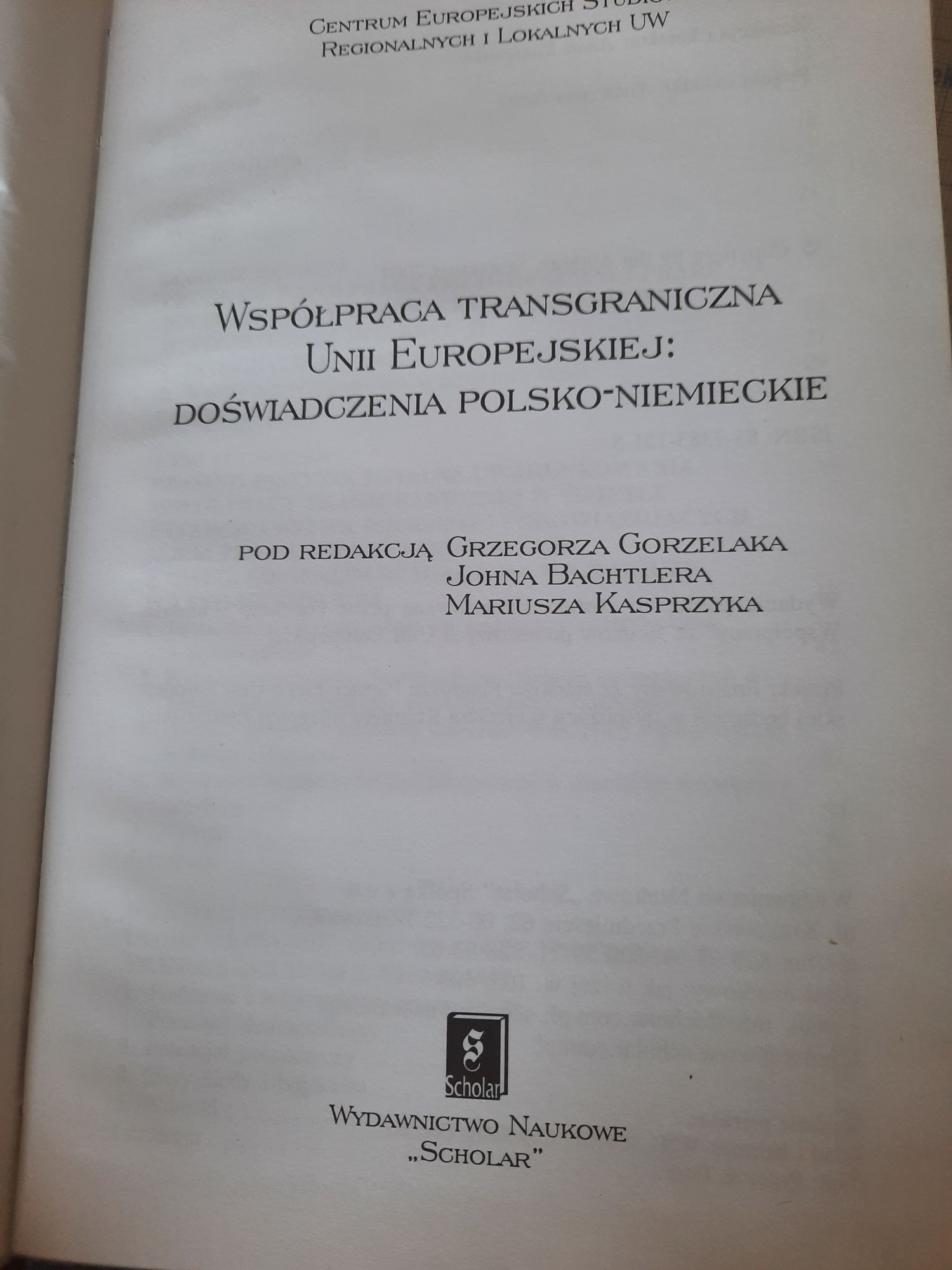 Współpraca transgraniczna Unii Europejskiej Doświadczenia Polsko-Niemi