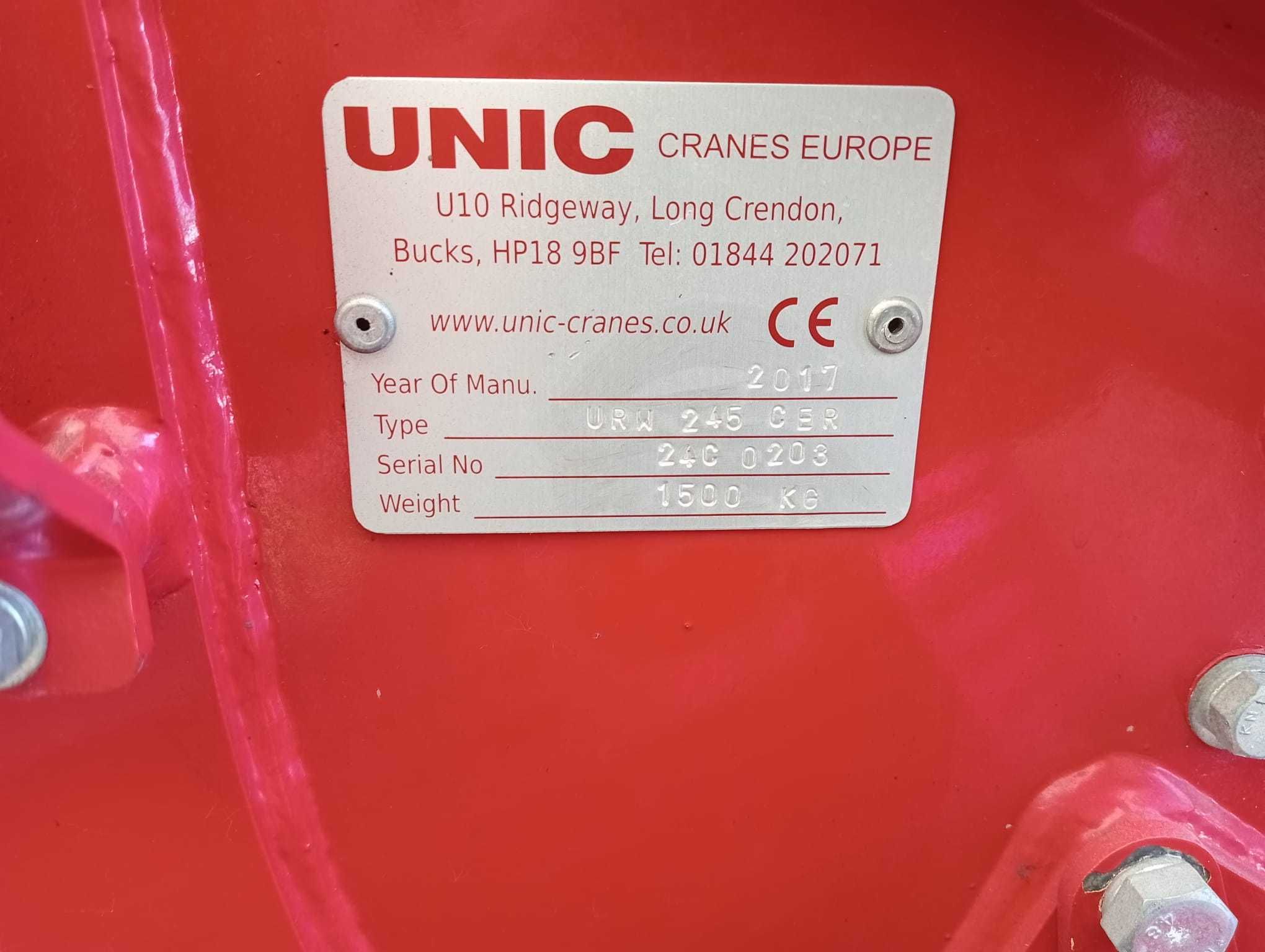 UNIC URW 245 Z 2017 ROKU mini żuraw  unic  maeda bg lift jekko