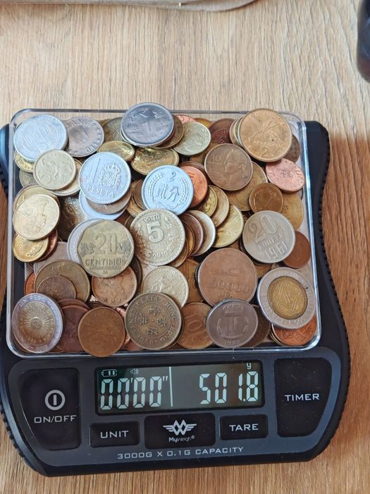 0.5 kg monet monety obiegowe Cały świat