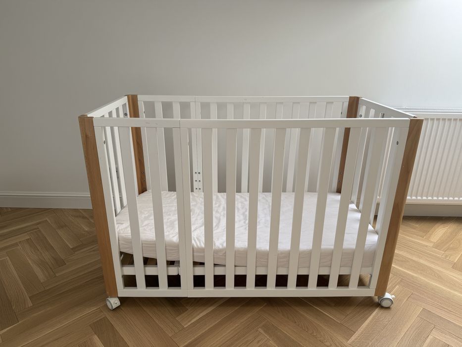 Łóżeczko Kinderkraft KOYA 4w1 – białe, stan bardzo dobry