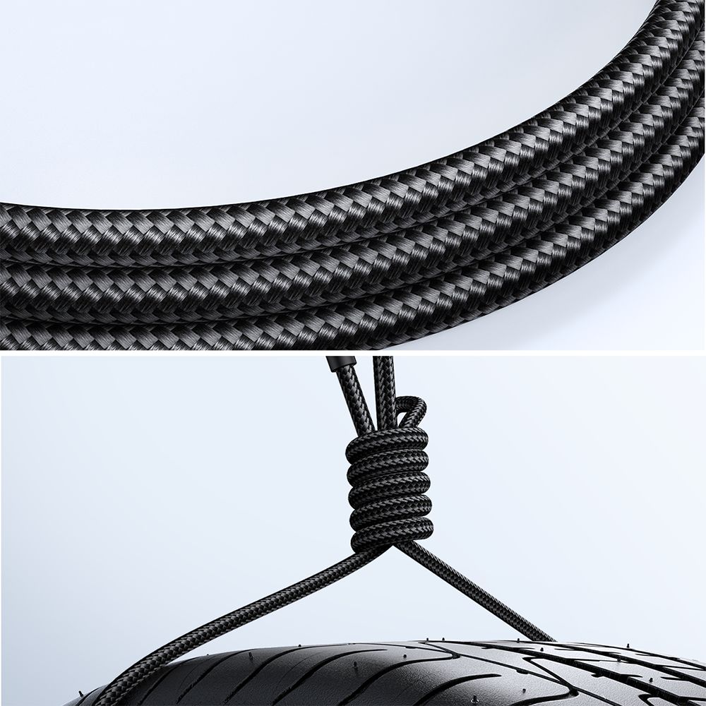 kabel przewód w oplocie pioneer series usb-c 240w 1.2m czarny