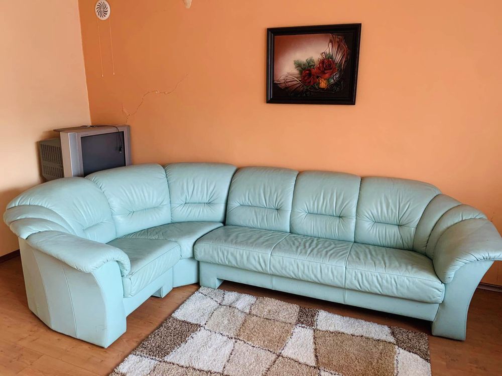 Cena do  negocjacji KLER skórzana  kanapa narożna sofa Rogowa i fotel