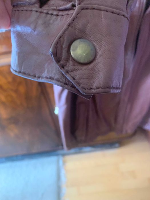 BLUSÃO de pele, castanho, XL